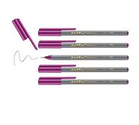 Edding 55 Feutre Fin - Magenta - 10 Stylos - Pointe 0,3 mm - Feutre de Couleur pour écrire, Dessiner, Souligner, illustrer - pour Enfants et Adultes, l'école et le Bureau à Domicile ou en Entreprise