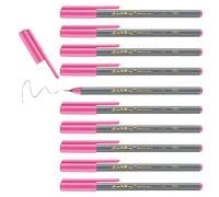 edding 55 Feutre fin - Rose - 10 stylos - Pointe,3 mm - Feutre de couleur pour écrire, dessiner, souligner, illustrer - pour enfants et adultes, pour l'école et le bureau à domicile ou en entreprise