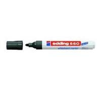 edding Marqueur pour tableaux blancs 660 – lot de 10 – noir – pointe ronde 1,5-3 mm – effaçable