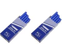 Edding 661 Marqueur pour tableaux blancs - bleu - 10 stylos - pointe ronde 1-2 mm - feutre effaçable pour tableaux blanc (Lot de 2)