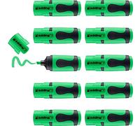 Edding 7 Mini-surligneur - vert fluorescent - 10 surligneurs - pointe biseautée 1-3 mm - petits surligneurs aux couleurs tendance - pour les bullet journals, l'école, l'université ou le bureau