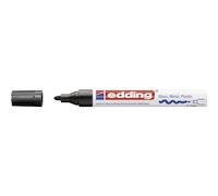 Edding 750 Marqueur peinture brillante - noir - 1 feutre peinture brillante - pointe ronde 2-4mm - pour dessin, coloriage, scrapbooking - étanche, très opaque