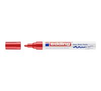 edding Marqueur peinture brillante 750 - pointe ronde 2-4 mm, étanche, très opaque - Rouge lot de 10