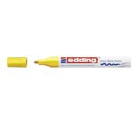 edding 750 Marqueur peinture brilliante - jaune - 1 feutre peinture brillante - pointe ronde 2-4mm - pour dessin, coloriage, scrapbooking - étanche, très opaque