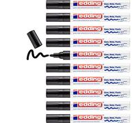 Marqueur edding permanent peinture e750 pointe moyenne 2/4mm encre laquée opaque tous supports résistant chaleur noir