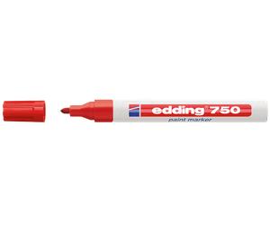 EDDING 750RT - Marqueur peinture, rouge, 2,0 à 4,0 mm