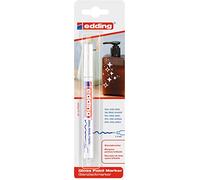 Edding Marqueur 751 (4-751-1-1049) - Peinture brillante, pointe ronde 1-2 mm, blanc, étanche