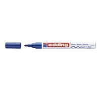edding Marqueur peinture brillante E-751 4-751-9-003 bleu – pointe ronde 1–2 mm – étanche, opaque