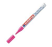 edding 751 Marqueur peinture brillante - rose métallisé - 1 feutre peinture brillante - pointe ronde 1-2mm - pour dessin, coloriage, scrapbooking - étanche, très opaque