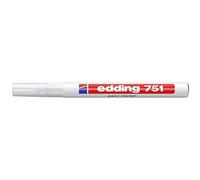 Edding 751 Marqueur peinture Pointe ogive Stylo - Blanc (Lot de 3)