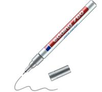 Edding 780 marqueur peinture - argent - 1 stylo - pointe ronde,8 mm - marqueur de peinture pour l'étiquetage du métal, verre, roche ou du plastique - résistant à la chaleur, permanent et étanche