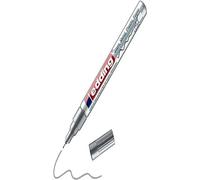 edding 780 Marqueur peinture brillante - argent - 1 feutre peinture brillante - pointe extra fine,8 mm - pour dessin, coloriage, scrapbooking - étanche, très opaque