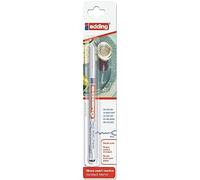 edding 780 Marqueur peinture brillante - blanc - 1 feutre peinture brillante - pointe extra fine,8 mm - pour dessin, coloriage, scrapbooking - étanche, très opaque