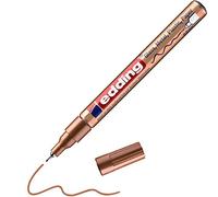 edding 780 Marqueur peinture brillante - cuivre - 1 feutre peinture brillante - pointe extra fine 0,8 mm - pour dessin, coloriage, scrapbooking - étanche, très opaque