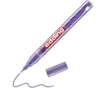 edding 780 Marqueur peinture brillante - violet métallisé - 1 feutre peinture brillante - pointe extra fine,8 mm - pour dessin, coloriage, scrapbooking - étanche, très opaque