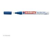 edding 780 Marqueur peinture brillante - bleu - 1 feutre peinture brillante - pointe extra fine,8 mm - pour dessin, coloriage, scrapbooking - étanche, très opaque