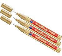 Edding 780 Stylo de retouche 3 × doré.