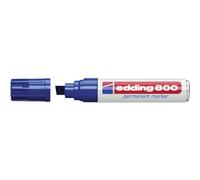 edding Marqueur permanent 800 – pointe biseautée 4–12 mm – sèche vite – bleu 1 stylo