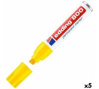 Edding 800 Marqueurs Permanents - Jaune 5 Unités