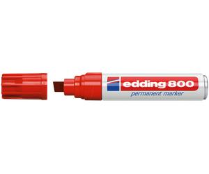 EDDING 800RT - Marqueur indélébile / rouge / 4,00 à 12,00 mm