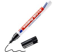 Edding 8014 Marqueur Spécial Laboratoire - Noir - 1 Stylo - Pointe Ronde 1 Mm - Idéal Pour Écrire Sur Des Surfaces Transparentes Lisses (Flacons, Matériel De Labo, Étiquettes, Etc.)