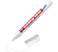 Edding 8046 Ready White Industry Pen Marqueur permanent Opaque Résistant à l'eau Opaque 1,0-3,0 mm d'épaisseur de trait Marqueur pour écriture à la main