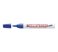 edding - marqueur permanent industry 8300, pointe ogive, bleu Bleu G