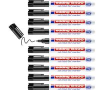 edding 8400 marqueur pour CD/DVD/BD - noir - 10 stylos - pointe ronde fine,5-1 mm - pour le marquage permanent des CD, DVD et disques Blu-Ray