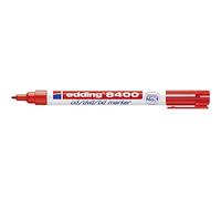 Edding 8400 marqueur pour CD/DVD/BD - rouge - 1 stylo - pointe ronde,5-1 mm - pour un marquage longue durée des CD, DVD et disques Blu-ray