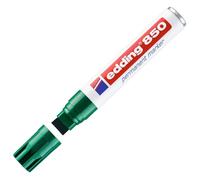edding Marqueur permanent 850 – pointe biseautée 5–15 mm, corps alu, sèche vite – vert