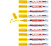 EDDING Lot de 10 Marqueurs Peinture 8750 Spécial Industrie Jaune 2-4 mm
