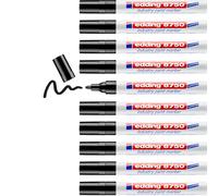 edding Marqueur peinture industriel 8750 – noir, pointe ronde 2–4 mm – permanent – lot de 10