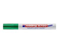 edding 8750 Marqueur peinture spécial industrie - vert - 1 stylo - pointe ronde 2-4 mm - pour écrire sur une surface poussiéreuse, légèrement huileuse, pneu, métal, verre et du bois - permanent