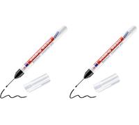 Edding 8850 Marqueur de précision - noir - 1 stylo - pointe ronde 1 mm - pour des marquages à des endroits difficiles d'accès - pointe très longue et fine de 20 mm (Lot de 2)