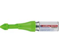 Edding Marqueur spray 8870 pour trous de perçage et zones inaccessibles - Marqueur à craie vert effaçable jusqu’à 50 mm de profondeur, pour pro et bricolage - Utilisation jusqu’à 250 pulvérisations