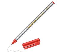 edding 89 Feutre fin - Rouge - 1 stylo - Pointe ronde extra-fine,3 mm - Feutre fin pour une écriture fine et précise, pour souligner, dessiner - pour le bureau, l'école et la maison