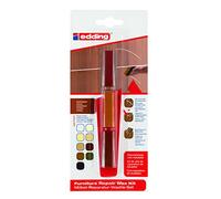Edding 8901 kit de cires de restauration pour meubles - noir - pour combler et réparer les rayures et les trous sur les meubles et autres surfaces en bois