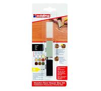 edding 8902 - kit de cire de réparation pour sols en bois - noir - 3 cires dures - pour réparer les dommages et les rayures sur les sols en bois