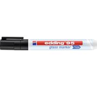 Marqueur effaçable Edding 95 pointe ogive 1,5 à 3 mm - Noir