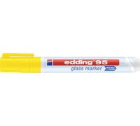 Edding 95 4-95005 Marqueur pour verre jaune 1.5 mm, 3 mm