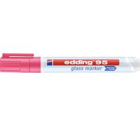 Edding 95 4-95009 Marqueur pour verre rose 1.5 mm, 3 mm