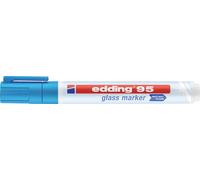 Edding 95 4-95010 Marqueur pour verre bleu clair 1.5 mm, 3 mm