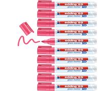 10x EDDING ed95-009 Marqueur en verre 95 - 1.5-3 mm, rose