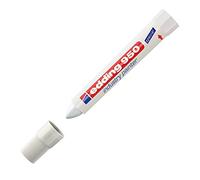 edding 950 Marqueur spécial industrie - blanc - 10 stylos - pointe ronde 10 mm - marqueur pour écrire sur métal, roches, bois - surfaces rugueuses ou humides - permanent, étanche