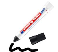 edding 950 Marqueur spécial industrie - noir - 1 stylo - pointe ronde 10 mm - marqueur pour écrire sur métal, roches, bois - surfaces rugueuses ou humides - permanent, étanche