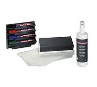 Edding BMA 15 S Whiteboard Marker Accessory Set - Solution Complète, set d'accessoires pour le Travail sur Tableau Blanc, Flipchart - idéal pour le Bureau, la Maison, l'école