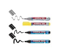 Edding Boîte De 4 Marqueurs E-385 Pour Chevalets Ombrage + Surlignage