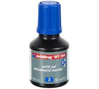 edding BT 30 Recharge d'encre marqueurs pour tableaux blancs - bleu - 30 ml - système de compte-gouttes, idéal comme recharge propre et simple de presque tous les marqueurs pour tableaux blancs edding