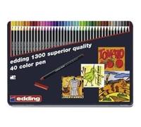 EDDING E-1300/40 S LOT DE 30 FEUTRES DE COLORIAGE À POINTE OGIVE 3 MM COLORIS ASSORTIS G