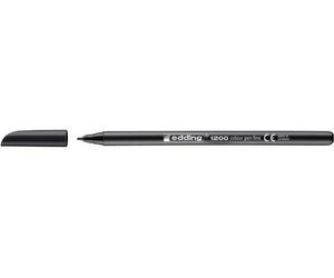 Edding - Feutre fin 1200 001 noir fin | 10 pièces